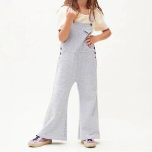 Smash + Tess 8/9 Far Out Overalls in "Groovy Gray"